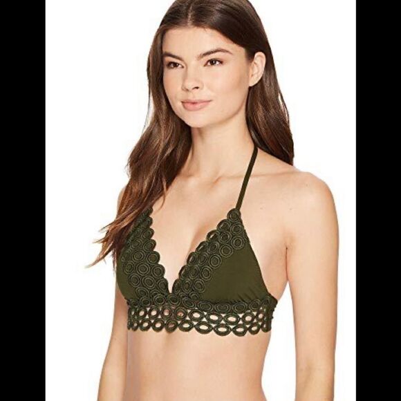 BECCA Siren green bikini top. NWT - Picture 4 of 8